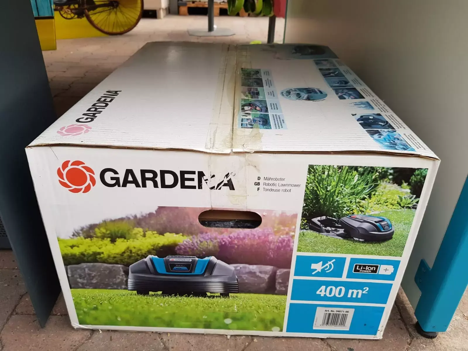 Postcode Steen kijk in Robotmaaier r40li - model 2018 nieuw in doos - Tuinmeubels.nl