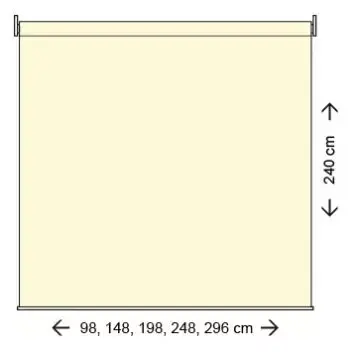 Rolgordijn l148b240cm zwart www.tuimeubels.nl