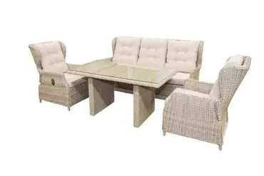 Sacha dining tuintafel Kobo blond - afbeelding 2