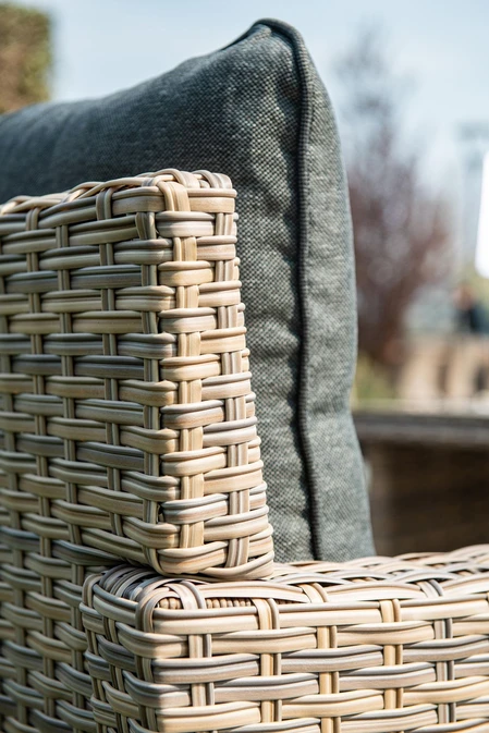 Seagull L/D set 5-dlg links vint.w L-shape/r.bl/ l.teak VW detailbeeld, Garden Impressions, tuinmeubels.nl