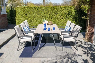 Sergio dining fauteuil Desert Sand sfeer, Garden Impressions, tuinmeubels.nl