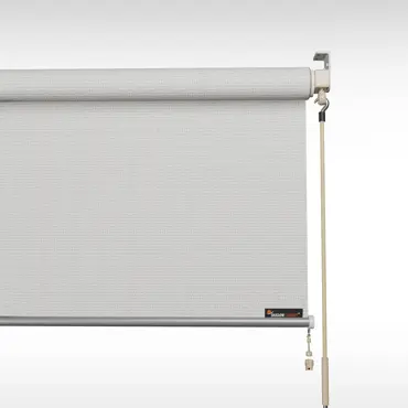 Rolgordijn arctic white detailbeeld, Nettenverkoop, tuinmeubels