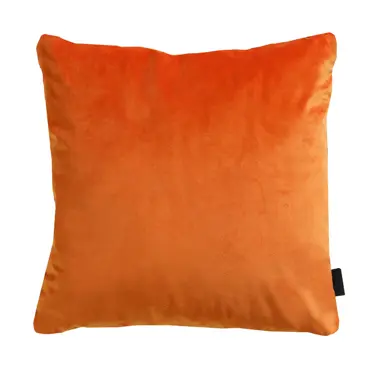 Sierkussen 45x45 Velvet orange piping full