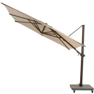 Siesta Premium 300 x 300 cm. beach met wenge frame kantelbaar, 4 Seasons Outdoor, tuinmeubels.nl