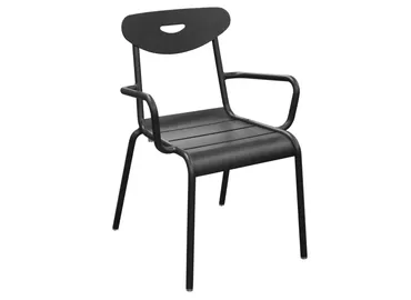 Smiley stapelstoel antraciet, Fermob, tuinmeubels.nl