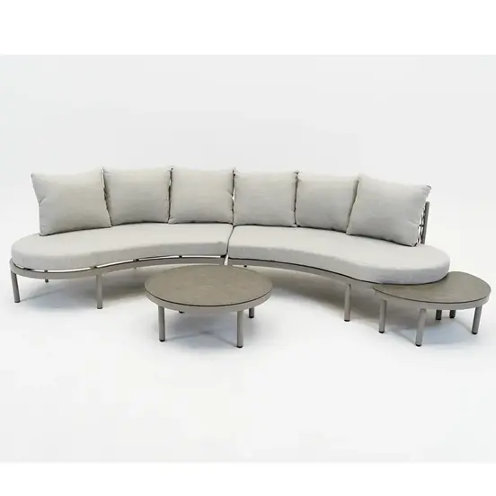Solita lounge sofa set 4-dlg taupe opstelling, Vita tuinmeubelen, tuinmeubels.nl