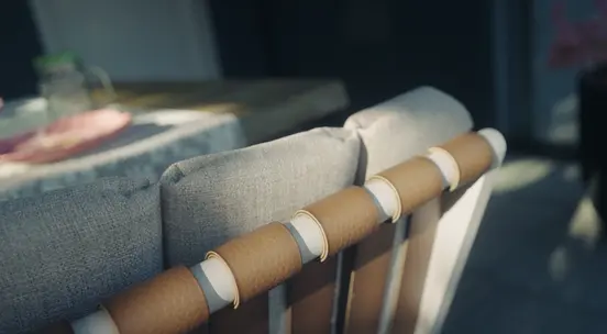 Stapelstoel leather Fauteuil créme, Vita, Tuinmeubels.nl