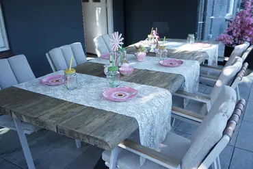 Stapelstoel leather Fauteuil créme, Vita, Tuinmeubels.nl