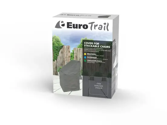 Stapelstoelhoes ca 66x66x117cm verpakking, Eurotrail, tuinmeubels