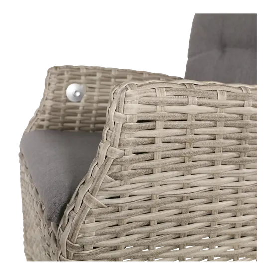 Stoel comfort l61b72h112cm mountain detail, Lesli Living, tuinmeubels