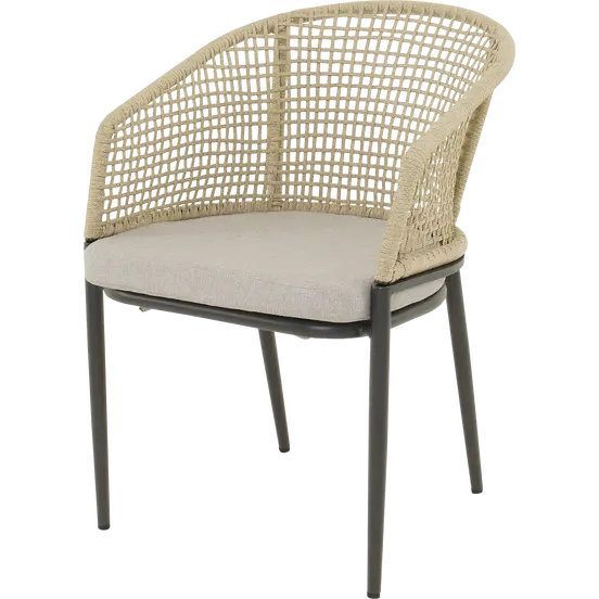Stoel Kioto beige, Lesli Living, tuinmeubels.nl