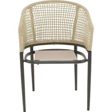 Stoel Kioto beige voor zonder kussen, Lesli Living, tuinmeubels.nl