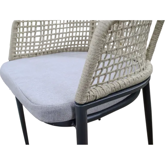 Stoel Kioto beige detail, Lesli Living, tuinmeubels.nl