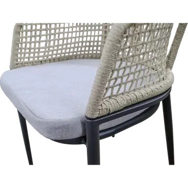 Stoel Kioto beige detail, Lesli Living, tuinmeubels.nl