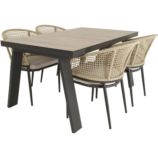 Stoel Kioto beige sfeer, Lesli Living, tuinmeubels.nl