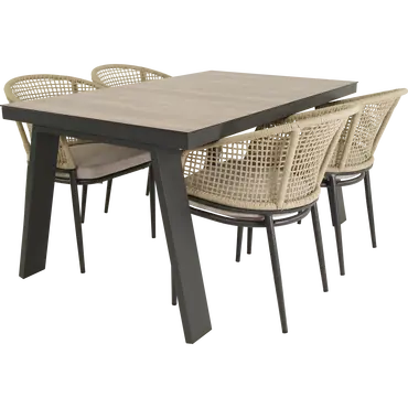 Stoel Kioto beige sfeer, Lesli Living, tuinmeubels.nl