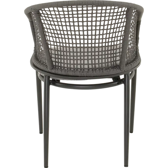 Stoel Kioto grijs achter, Lesli Living, tuinmeubels.nl