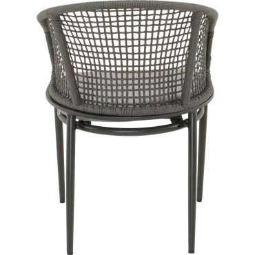 Stoel Kioto grijs achter, Lesli Living, tuinmeubels.nl