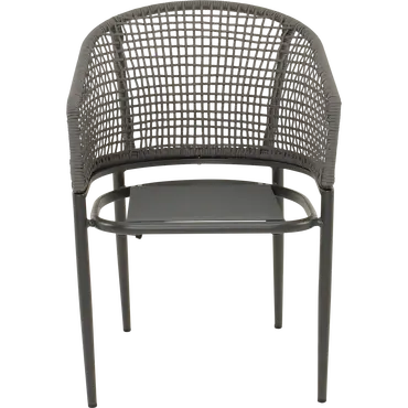 Stoel Kioto grijs zonder kussen, Lesli Living, tuinmeubels.nl