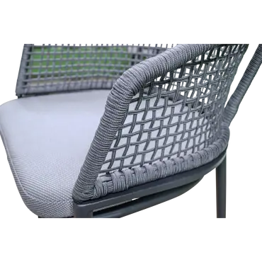 Stoel Kioto grijs detailbeeld, Lesli Living, tuinmeubels.nl