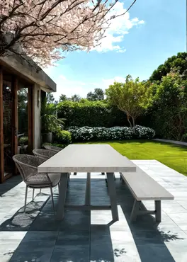 Stoel Kioto grijs sfeer, Lesli Living, tuinmeubels.nl