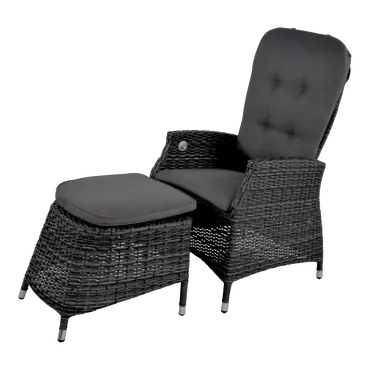 Stoel soho comfort forte met voetenbank, lesli Living, tuinmeubels