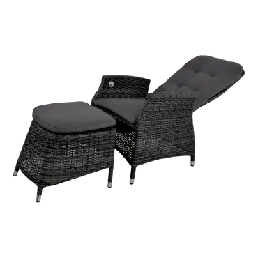 Stoel soho comfort forte verstelbaar met voetenbank, lesli Living, tuinmeubels