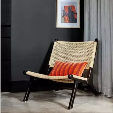 Stoel teak webbing b64d79h75cm sfeer, Van der Leeden, tuinmeubels