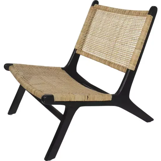 Stoel teak webbing b64d79h75cm, Van der Leeden, tuinmeubels