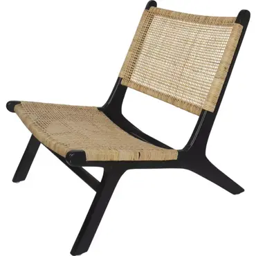 Stoel teak webbing b64d79h75cm, Van der Leeden, tuinmeubels