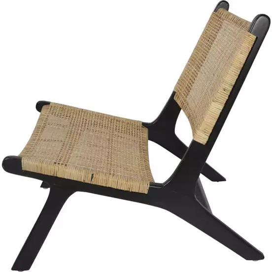 Stoel teak webbing b64d79h75cm zij, Van der Leeden, tuinmeubels