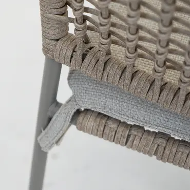 Swifty dining stoel taupe/TPU natural zitting, Garden impressions, Tuinmeubels.nl