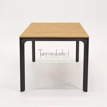 Tafel Arezzo 160x90cm zijkant, Lesli Living, tuinmeubels