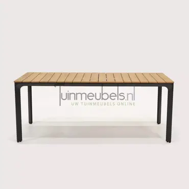 Tafel Arezzo 200x90cm zijkant, Lesli Living, tuinmeubels
