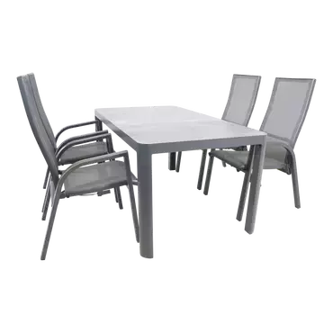 Tafel Buiten Tuin Castilla 2.0 Negro 160x90cm Lesli Living - afbeelding 5