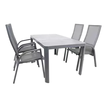 Tafel Buiten Tuin Castilla 2.0 Negro 160x90cm Lesli Living - afbeelding 5