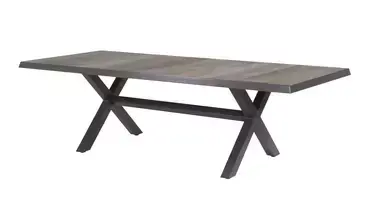 Tafel Castilla 2.0 Negro Buiten Tuin met kruispoot 243x103cm van Lesli Living - afbeelding 1