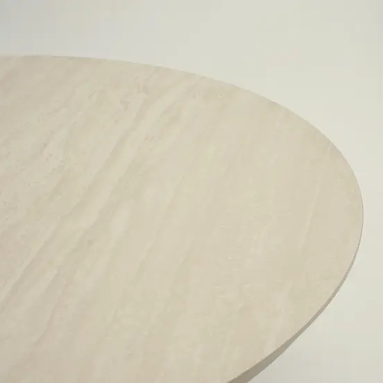 Tafel davos crema 118cm detail, Lesli Living, Tuinmeubels.nl