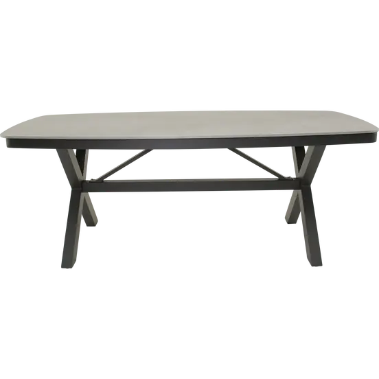 Tafel davos deens ovaal 200x100cm zij, Lesli Living, tuinmeubels.nl