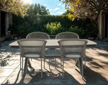 Tafel davos deens ovaal 200x100cm sfeer, Lesli Living, tuinmeubels.nl