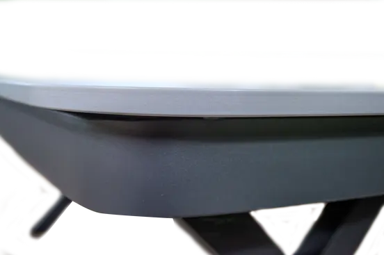 Tafel davos deens ovaal 200x100cm detailfoto, Lesli Living, tuinmeubels.nl