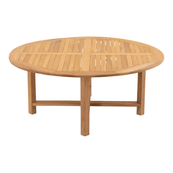 Tafel teak ø180x75cm zij, Lesli Living, tuinmeubels