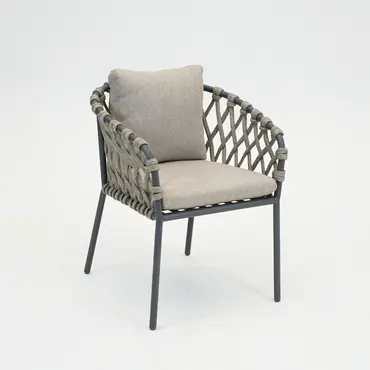 Tanami eetstoel antraciet, Vita Tuinmeubelen, Tuinmeubels.nl