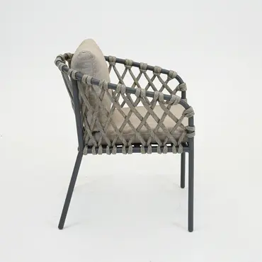 Tanami eetstoel antraciet zij, Vita Tuinmeubelen, Tuinmeubels.nl