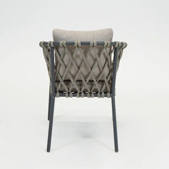 Tanami eetstoel antraciet achter, Vita Tuinmeubelen, Tuinmeubels.nl