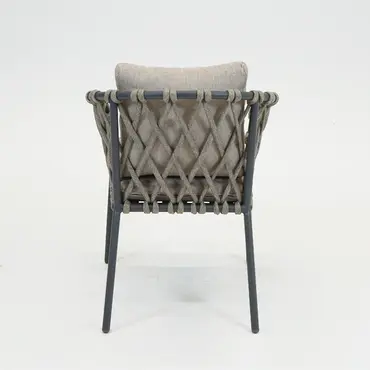 Tanami eetstoel antraciet achter, Vita Tuinmeubelen, Tuinmeubels.nl