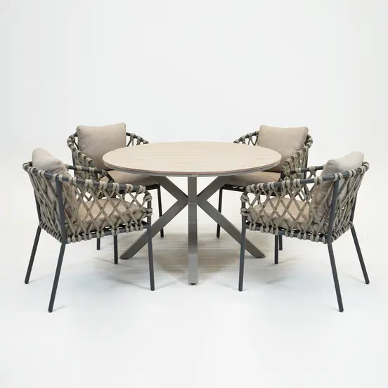 Tanami eetstoel antraciet sfeer, Vita Tuinmeubelen, Tuinmeubels.nl