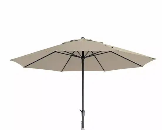 Timor 400cm ecru met verrijdbare 60kg voet parasol, Madison, tuinmeubels