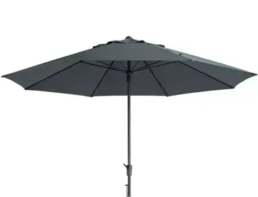 Timor 400cm grijs met verrijdbare 60kg voet parasol, Madison, tuinmeubels