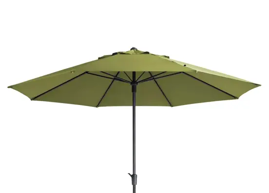 Timor 400cm sage groen met verrijdbare 60kg voet parasol, Madison, tuinmeubels